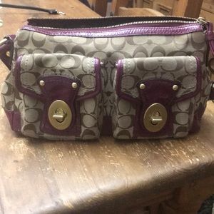 Purple Coach Purse